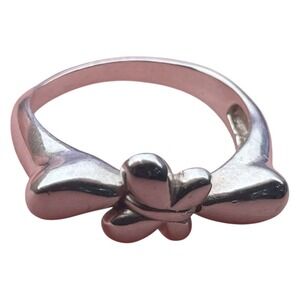 Sterling Silver Butterfly Ring Size 8.5 Chunky Minimalist Statement 925